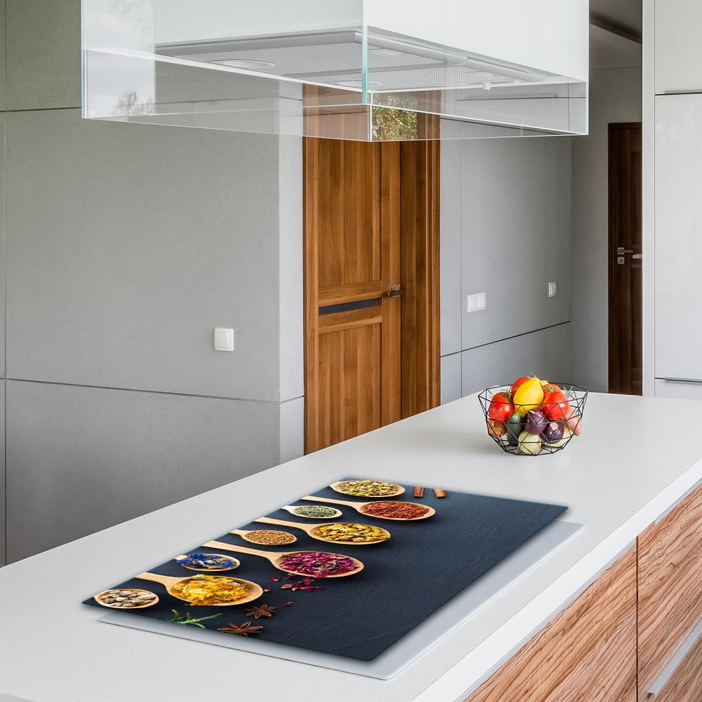 GLASS PROTECTIVE PLATE FOR STOVE 80x52 SPICES