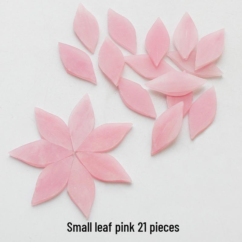 Смешанные цветные листовые слюдяные стеклянные мозаичные детали для украшения подсвечника своими руками