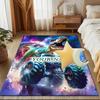 1PC Custom Name Dinosaur Monster Truck Adventure Theme Floor Mat Ideal for Living Room, Game Rooms, Office, Bedroom Floor Mat Playful Design