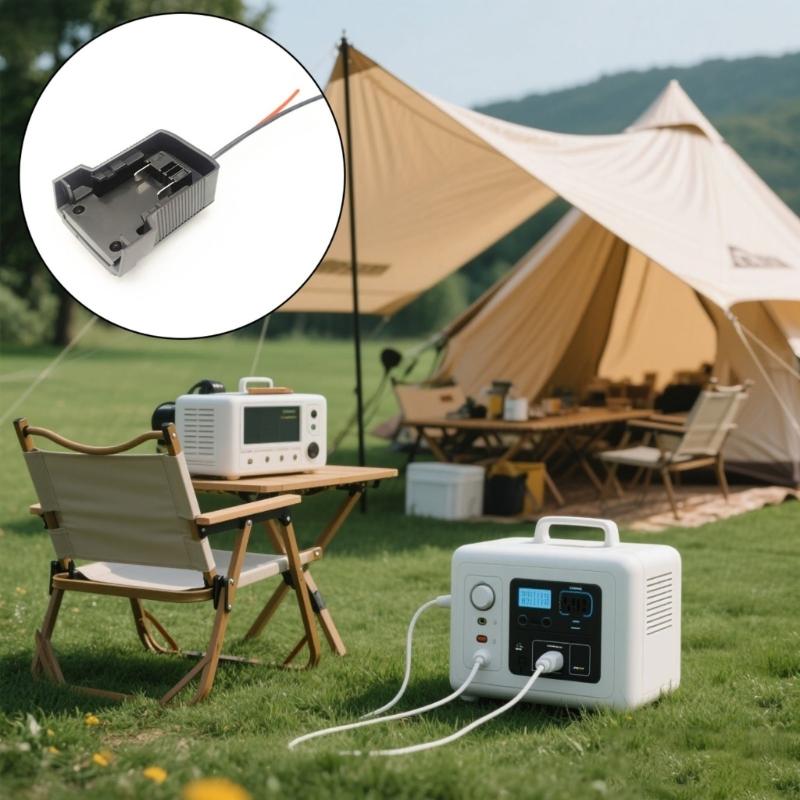 Portable 18V Lithium Batteries Output Adapter Converter With Stable Voltages For 18V Battery Outdoor Tool And Electronics