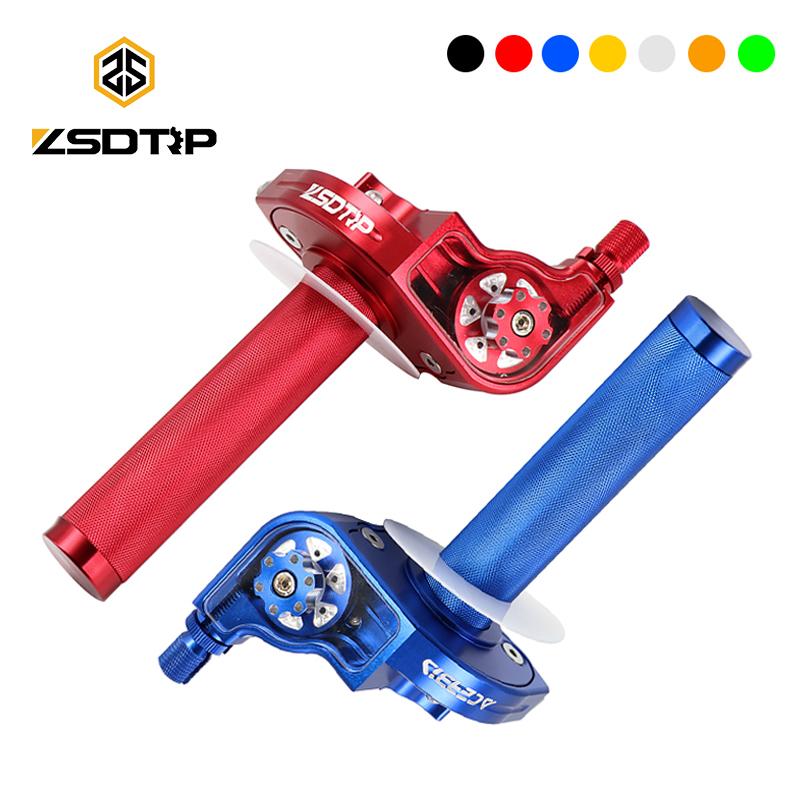 ZSDTRP 22mm Universal CNC Aluminum Accelerator Throttle Twist Grips Handlebars For Motorcycle Moped Scooter Bike M10*1.5 Throttles 2