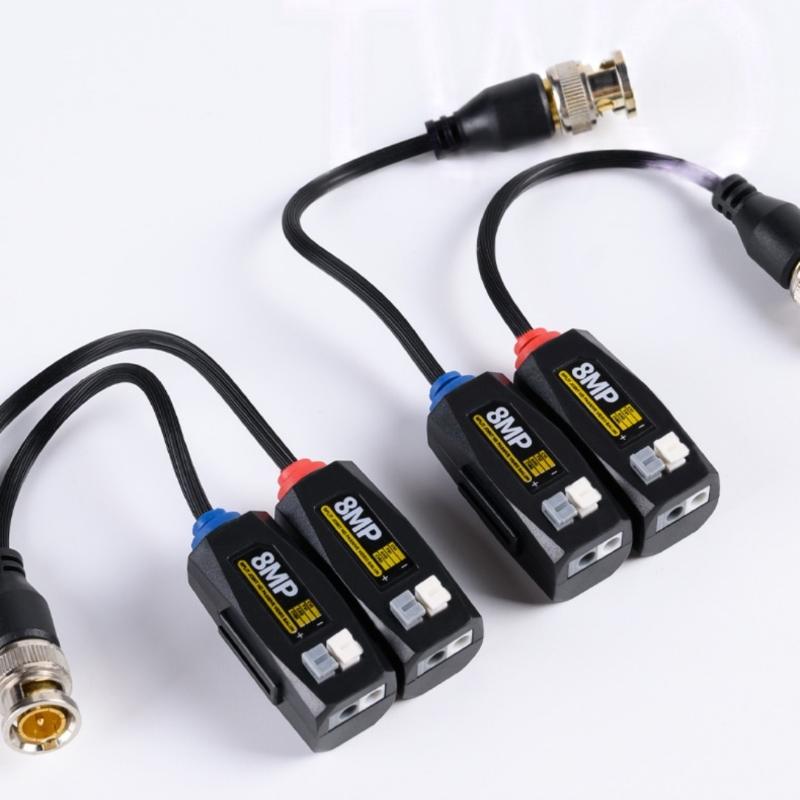 1 Set Hd 8Mp Single Channel Passive Video For Tvi Cvi Ahd Cctv Camera Twisted Pair Transmitter