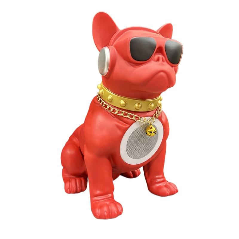 Outdoor Portable Bluetooth Speaker with Wireless Dog-Like Appearance and 8-Inch Colorful Light