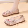 Summer New Middle-aged and Old Mother Shoes Mesh Hollowed Hanfu Embroidered Shoes Soft Sole One Pedal Old Beijing Cloth Shoes Women