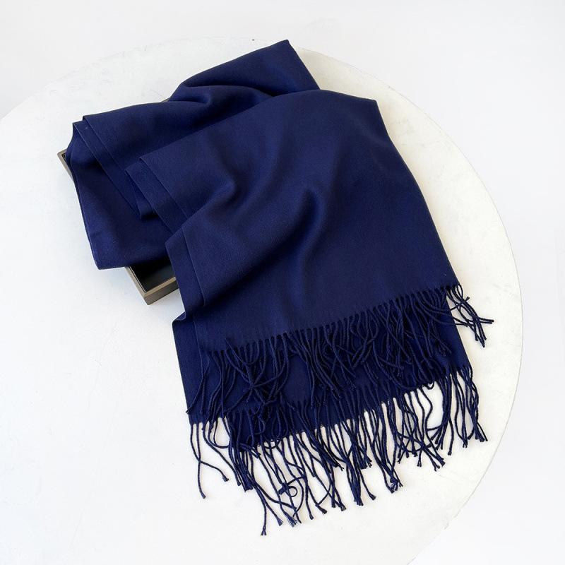 Wholesale autumn and winter warm scarf cashmere solid color gift scarf shawl new imitation cashmere scarf women