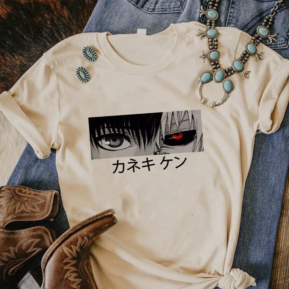 Футболки «Токийский гуль» женские уличные дизайнерские футболки с комиксами для девочек манга комиксы графическая одежда