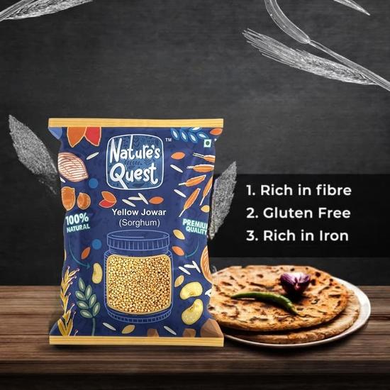 Nature's Quest Желтое сорго/Джовар/Джонна/джовари/джола/джуара/чола | - 900 Гм
