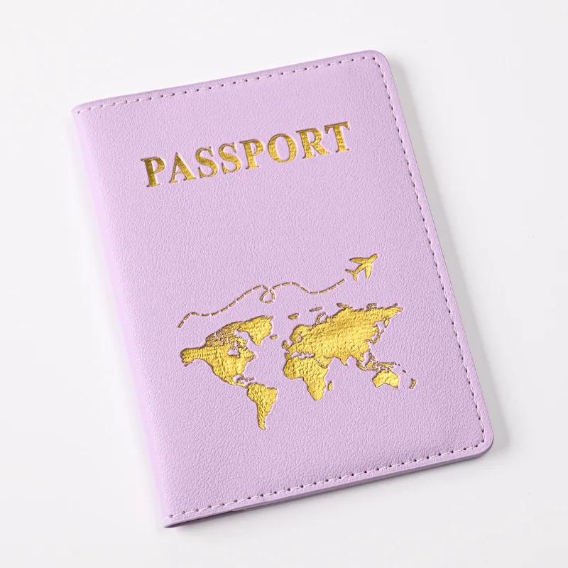 Обложка для паспорта унисекс, держатель для карт из искусственной кожи, чехол для паспорта, необходимые вещи для путешествий для женщин, мужчин, семейного отдыха
