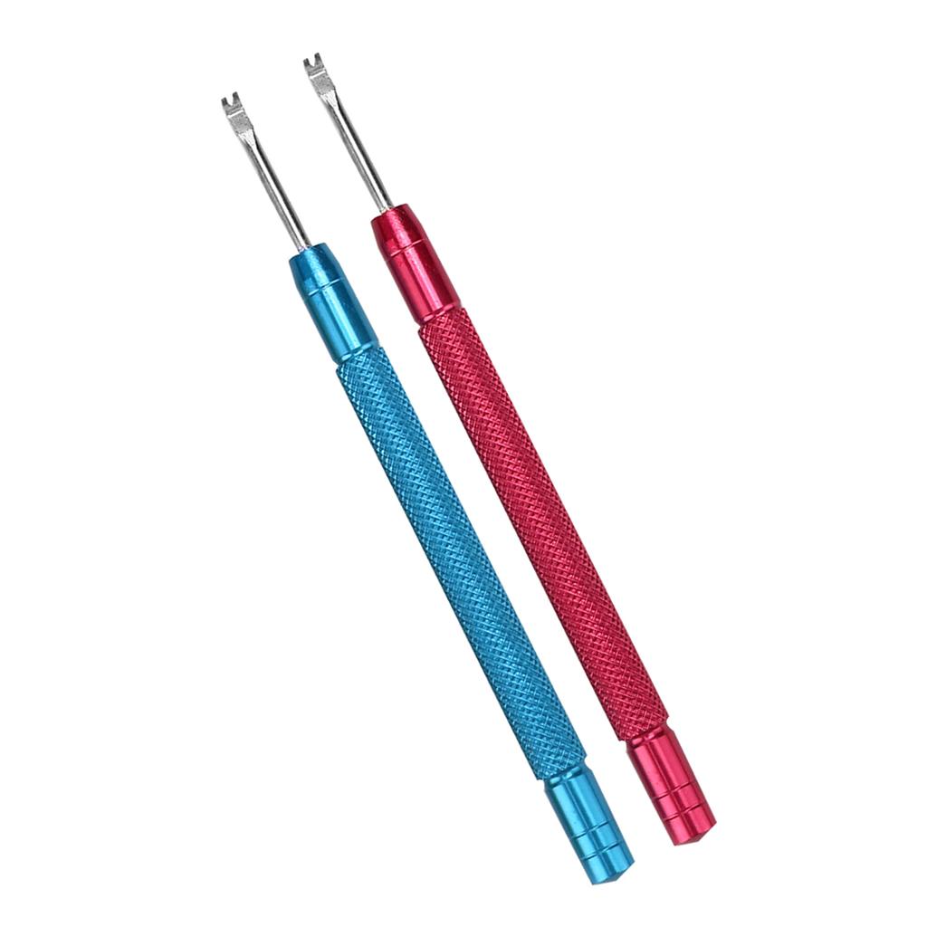 2pcs Watch Hands Lever Watch Needle Lifting Removing Watch Repair Accessory (Red Blue)