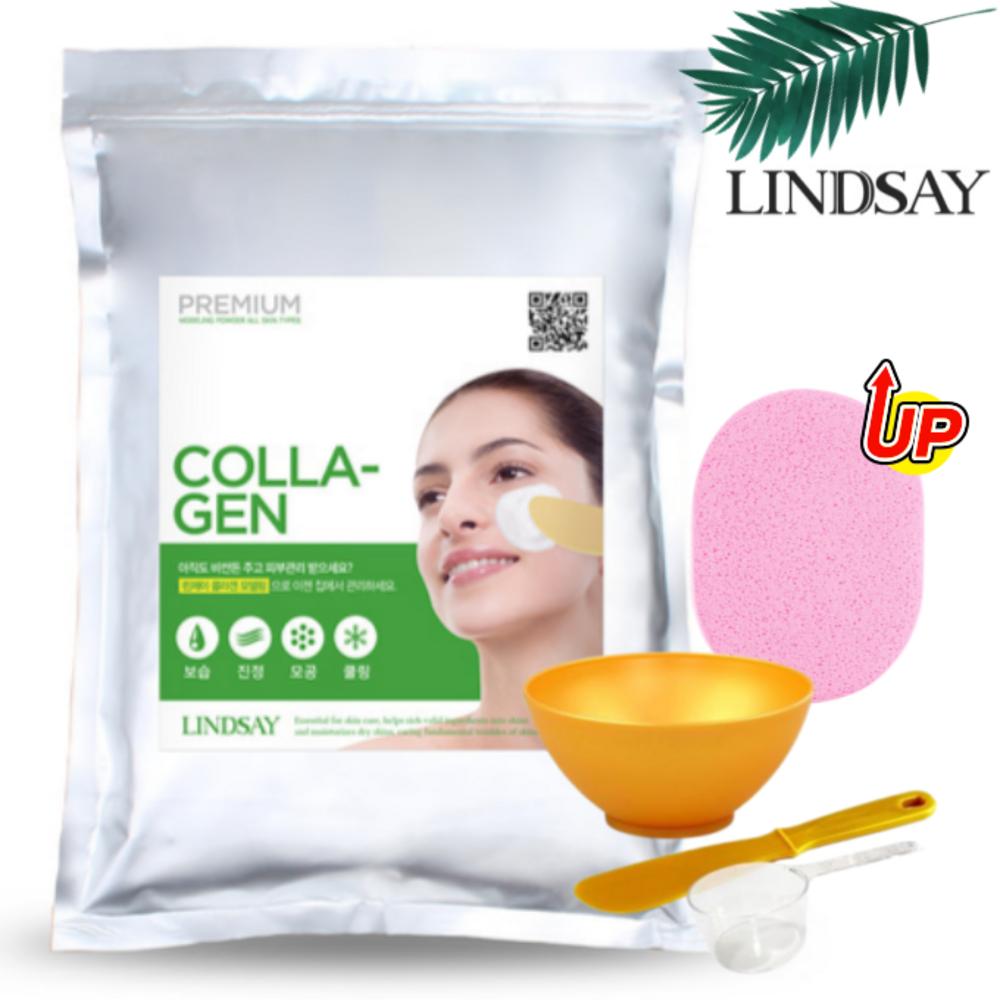 LINDSAY Collagen Modeling Pack Used In Skin Care Shop 1kg + 3 Types of Luxury Pack Tools Sponge