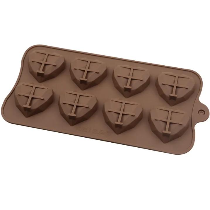 Forma Silicon Chocolate Candy Mold 19x10cm Brown TopBazar Baking Decorating Tool