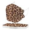1/5/10/20/50 шт. взрослая леопардовая принтованная уличная защитная маска для лица 