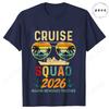 2026 Cruise Squad Retro Tshirts Unisexs Matching Group Tees Summer Vacation Casual Fashion Making Memories Together Y2K Tops
