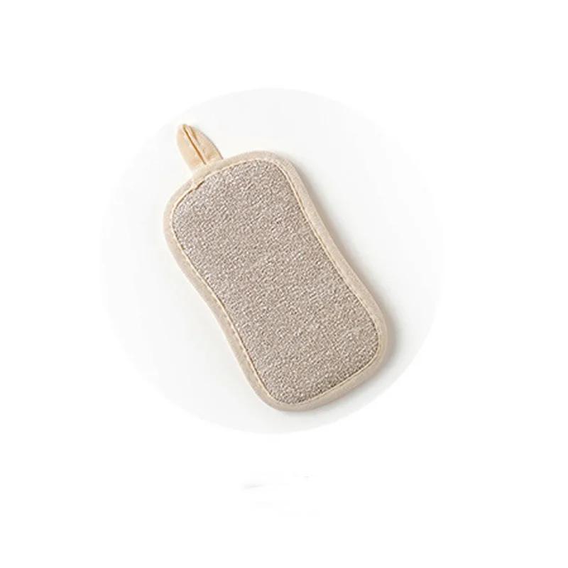 Двусторонняя губка для мытья посуды, многоразовая губка для мытья посуды из микрофибры, кухонный гаджет