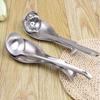Dinnerware Heavy Duty Stainless Steel Spoon Rest Tableware Rack Spatula Stand Ladle Holder
