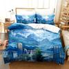 3D Printed Weathering With You Bedding Set 2/3 Piece Duvet Cover Set Cute  Anime Printed Bed Linen For Bedroom Decor Fans Gift