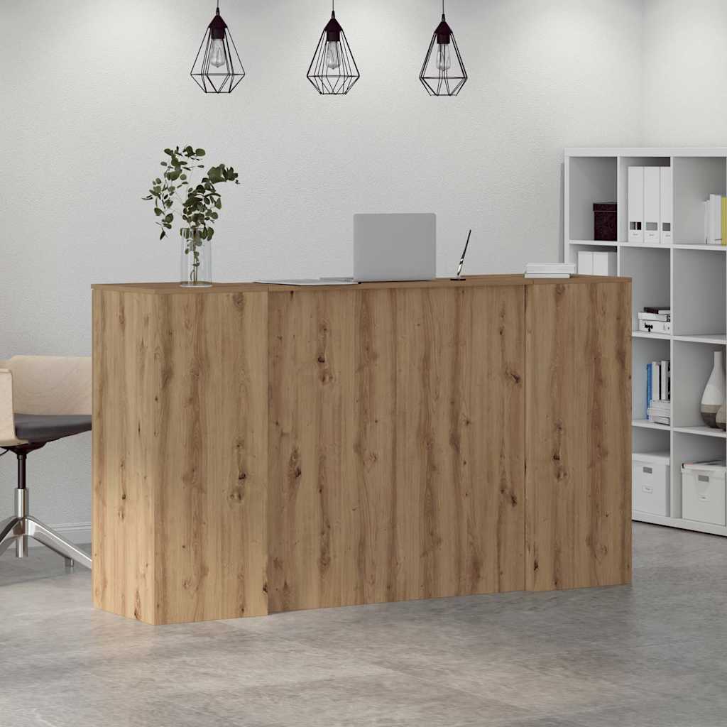 Reception Desk Artisan Oak 180 x 50 x 103.5 cm Particleboard