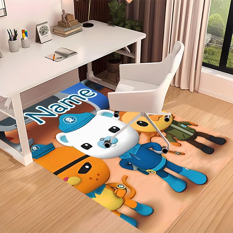 Custom personalization Octonauts Print Area Rug - Soft, Washable Non-Slip Indoor Mat,Living Room,Home&Office Decorative Rug