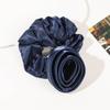 Korean Women Rose Elastic Hair Bands Ties Hair Scrunchies Big Flower Satin Hair Rope Charms Horsetail Rubber Hair Accessories