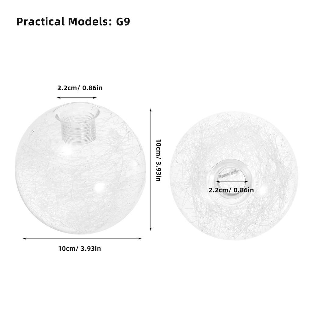 Стекловолокно Стекло Подвесные шары Патрон G9 Подвесные Подвесные шары 100мм 120мм Плафон для потолочного светильника Лампа для потолочного светильника Крышка