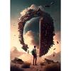 Абстрактное фэнтезийное приключение в книге, принты, плакат, картина на холсте, современные настенные художественные картины для гостиной, спальни, домашний декор, без рамки