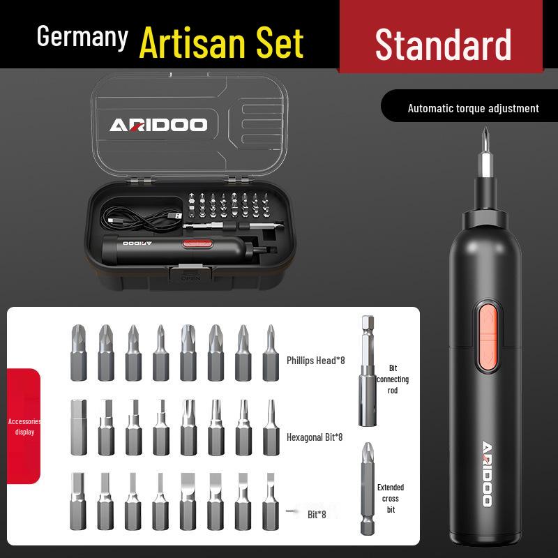 Немецкий аккумуляторный ручной автоматический электрический набор отверток - Маленький бытовой инструмент с литиевой батареей