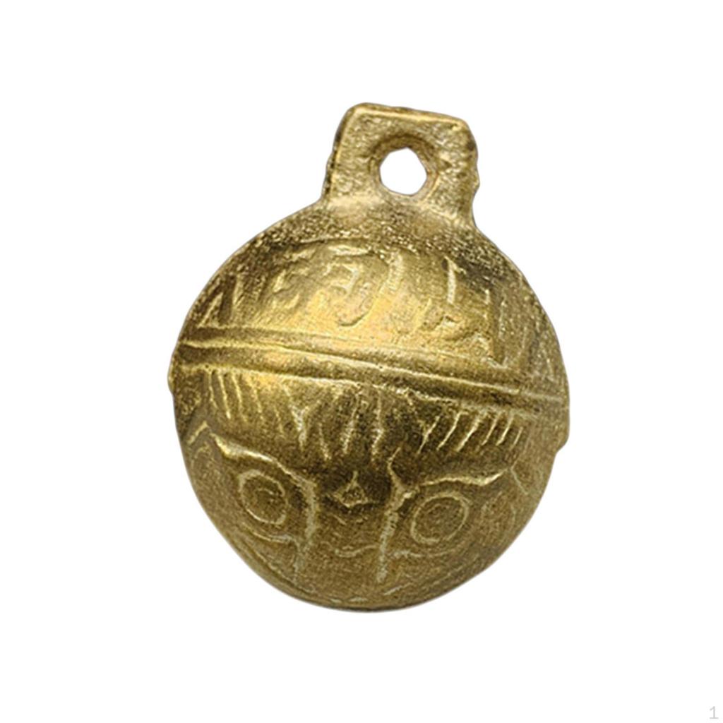 Dog Bell Collar Accessories Decoration Retro Pattern Copper Cute DIY Jewelry Making Crafts