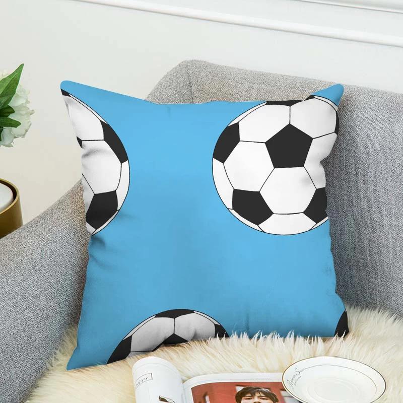 Подушка Декоративная наволочка Домашняя баскетбольная футбольная машина Диван Чехлы