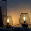 Freeshipping Birdcage Shape Table Lamp Cordless Battery Lamp Nordic Brown Decorative Indoor Light