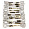 24pcs Polyester Thread Cross Stitch Threads Silver Glossy HandMade Yarn Embroidery Floss  DIY Craft