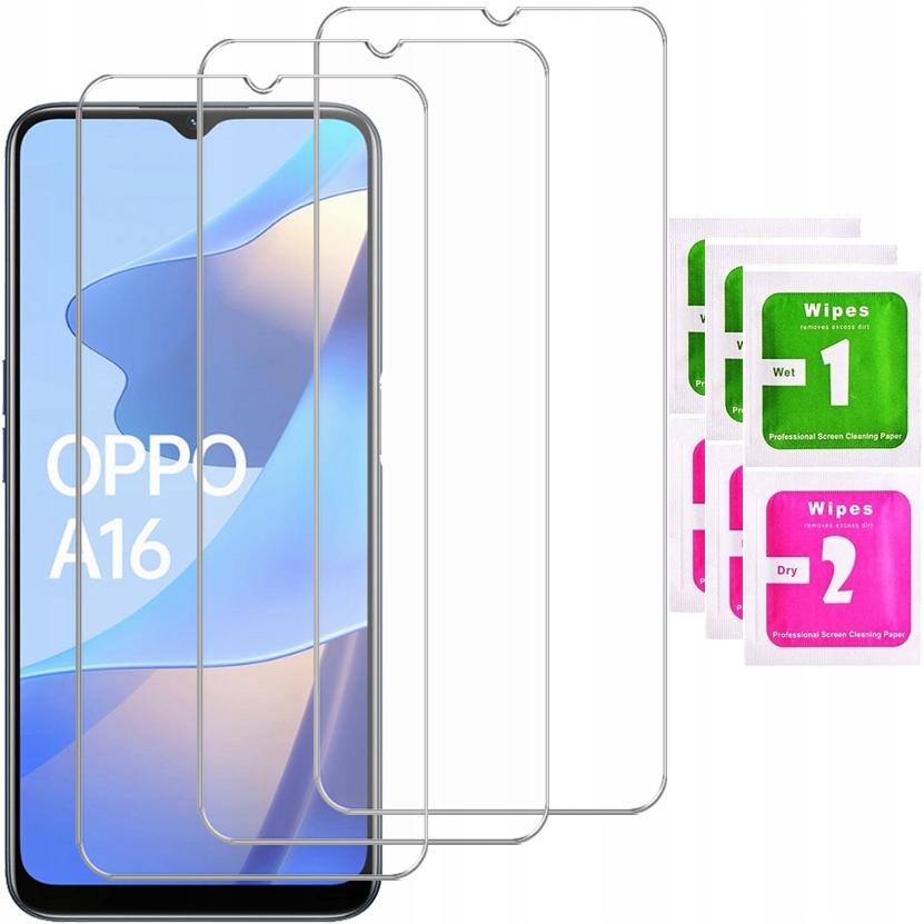 3x TEMPERED GLASS for OPPO A16 / A54s SCREEN GLASS 9H Set of 3