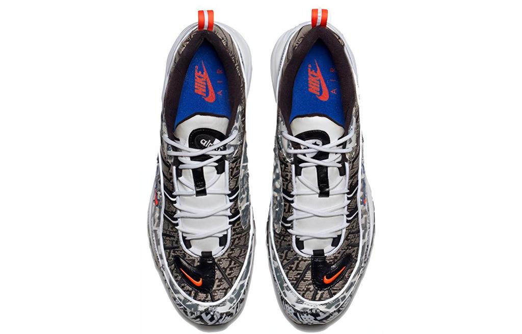Мужские кроссовки Nike Air Max 98 Шанхайский марафон (2018) Черный/Белый-Серебристый Металлик