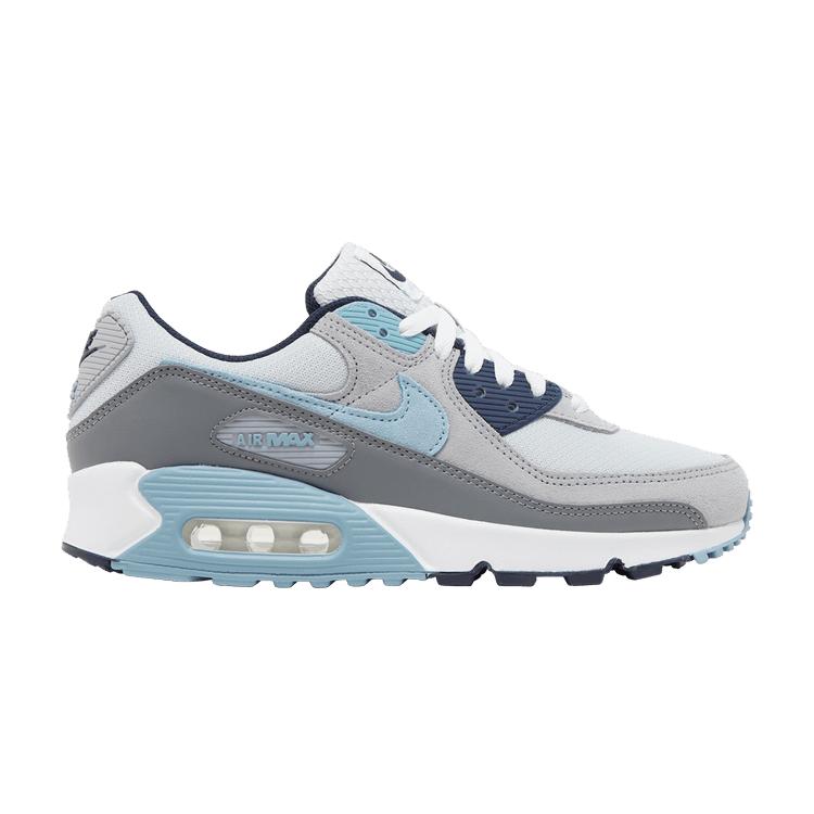Nike Air Max 90 Pure Platinum Worn Blue Мужские кроссовки Grey Obsidian Wolf-Grey DM0029-003