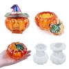 Pumpkin Storage Box Silicone Mold DIY Crystal Epoxy Resin Witch Storage Jar Mirror Mould Halloween Decoration Crafts Making