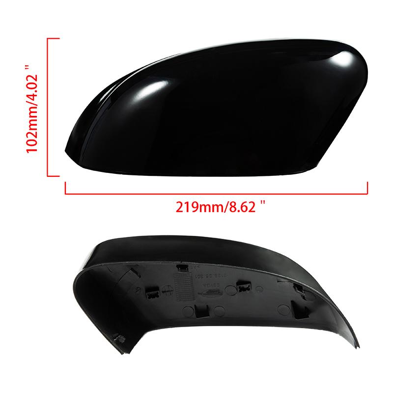 Накладки на зеркала передней двери автомобиля, глянцевый черный чехол для зеркала заднего вида для Ford Focus MK2 2008-2011 MK3 2011-2018 Mondeo MK4