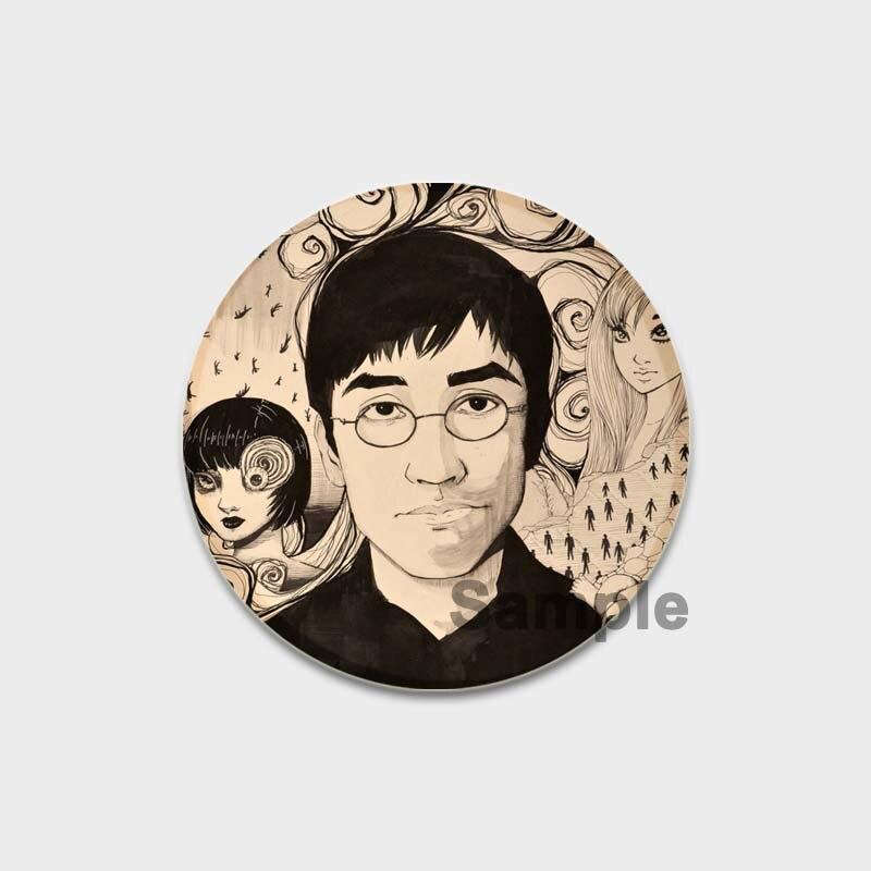 58 мм новая брошь с героями мультфильмов Дзюндзи Ито, аниме ужасов, эмалированная булавка из сплава, фильмы ужасов, аксессуары для творчества, детский подарок, 58 мм, значок с мультяшным рисунком