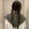 Полосатый Треугольный Шарф Женский Осенний И Зимний Вязаный Маленький Шарф Модный Теплый Универсальный Защита Шеи Шарф Платок