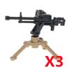 Военный MOC Оружие Строительный Блок Тяжелый Пулемет Гатлинг M19 NSV Фигурки Артиллерия Сапер Пистолет Пуля Игрушка Подарок K013