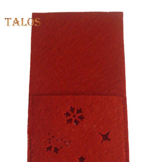 4 шт., Рождественский резак, держатель для вилок, квадратная рождественская елка, снежинка, полый узор, карманная сумка для столовых приборов, тканевый органайзер для посуды, декор стола