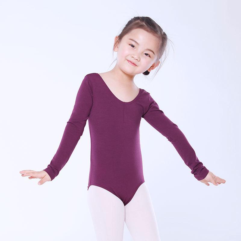 Детский костюм с длинным рукавом для гимнастики и балета