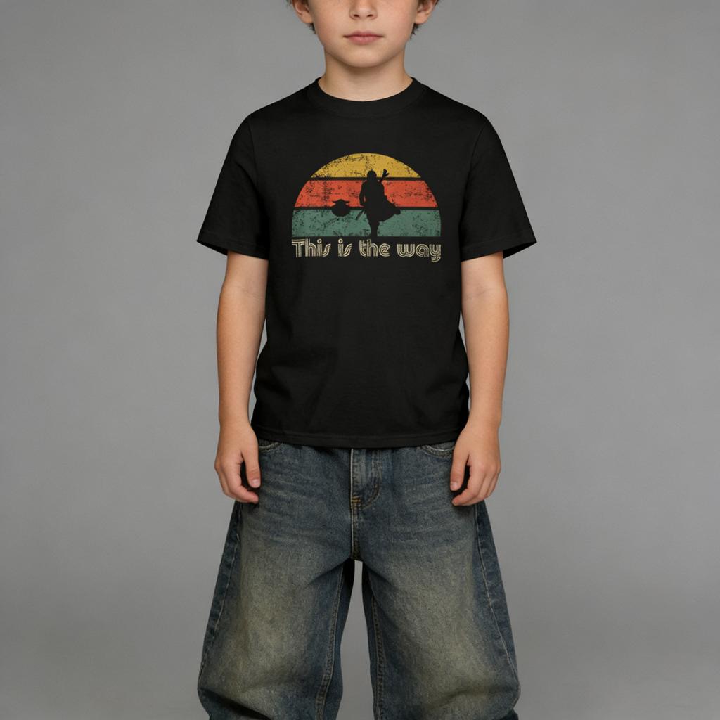 Jedi The Retro Way Graphic Street Casual Style Fashion Tee Men Women Adults Children Boy Gril Kids Parent Child Cotton T shirt