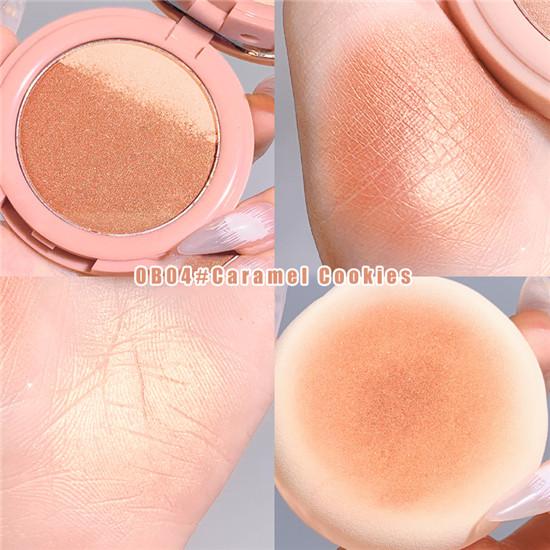 Градиентные румяна, гладкие и легко окрашиваемые, водостойкие и устойчивые к поту, пудровые нежные румяна, натуральный макияж для лица