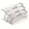 Latest Models 3Pcs Acrylic Display Stand Acrylic U Shape Display Stand Durable Lightweight Cupcake Holder Dessert Display
