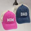 Fashion Visors DAD MOM Baseball Hats Adjustable Hip-hop Washed Distressed Faded Cap Embroidery Baseball Caps Man Women