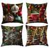 Christmas Pillow Polyester Pillow Cover Creative Home Sofa Cushion Cover