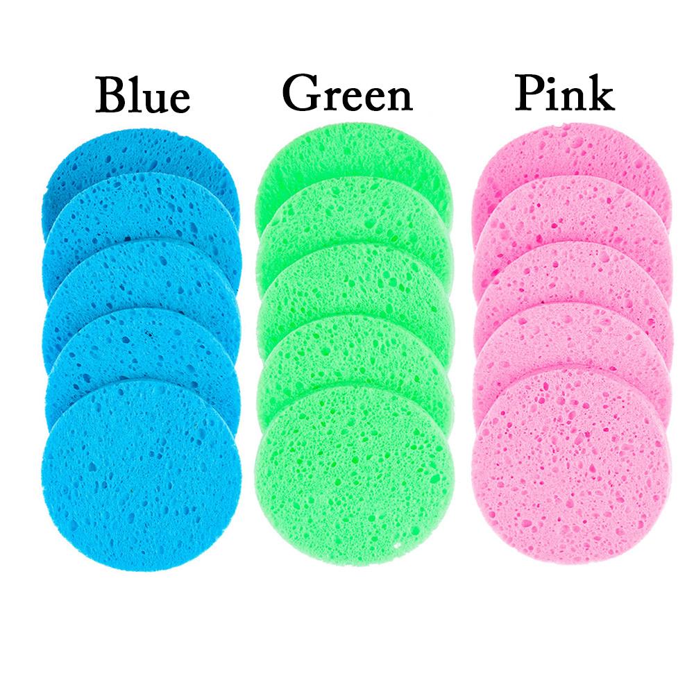 5Pcs Makeup Tool Cleanup Skin Care Face Wash Pad Cleansing Sponge Compress Puff Body Facial Cleaner