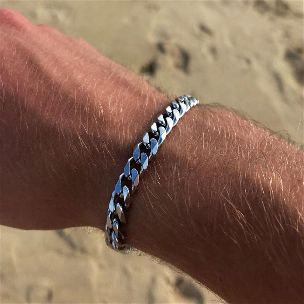 Gifts 3/5/7mm Fashion Men's Classic Cuban Wide Chain Men's Bracelet