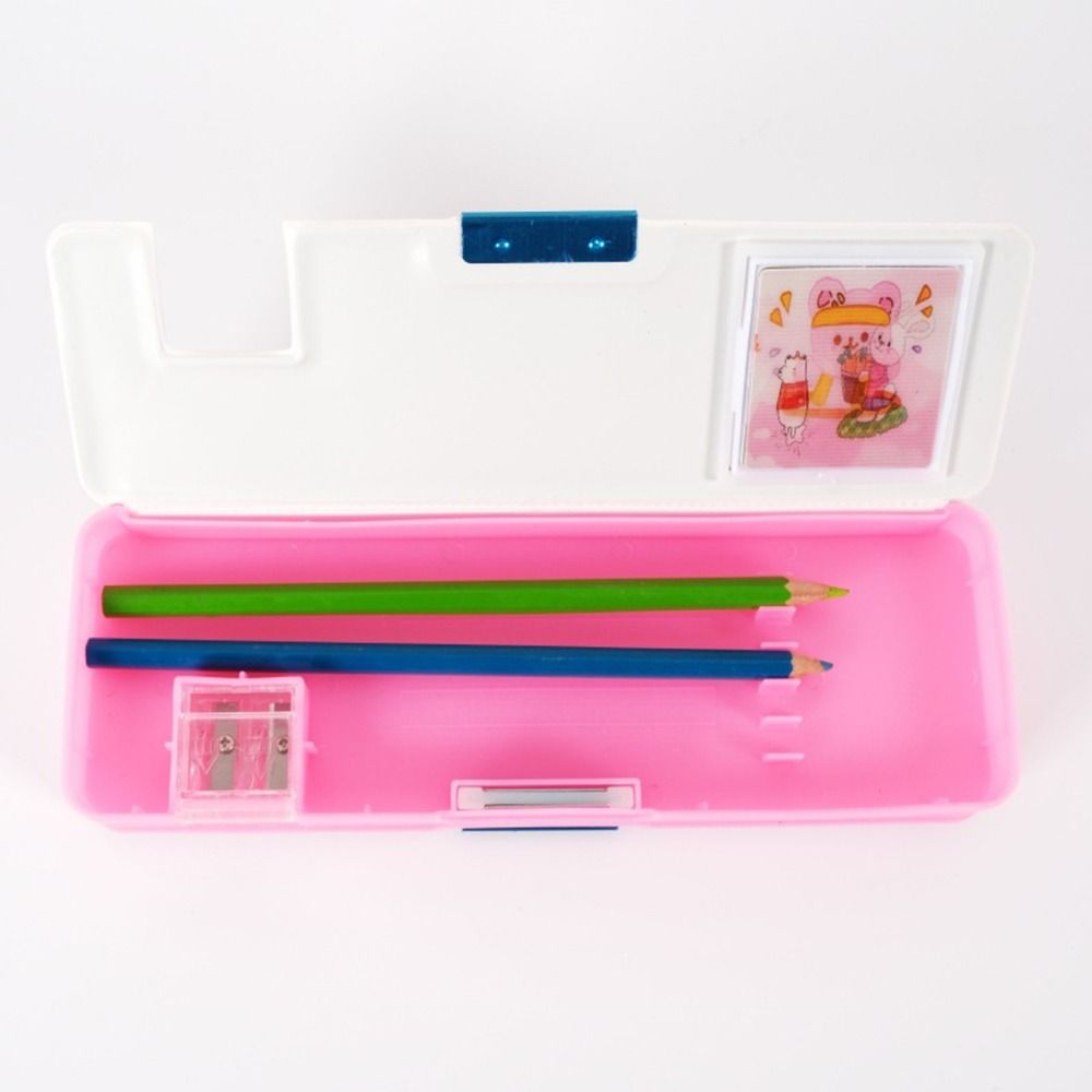 With Calculator Pencil Box Pencil Sharpener Stationery Organizer Pencil Case Students Gift