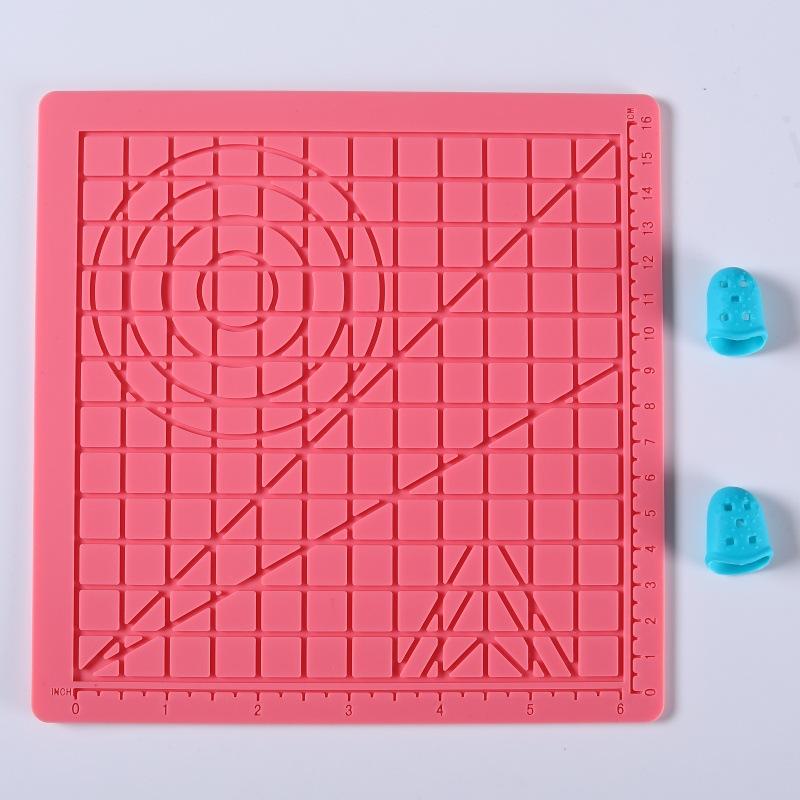 3D-ручка для рисования Силиконовый коврик DIY С 2 защитными накладками на пальцы Шаблон Инструмент для рисования Силиконовая подкладка Инструменты для рисования для детей Взрослых