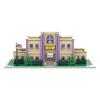Gobricks MOC Modular Springfield Elementary School Bricks Model Famous Anime Architecture School Building Blocks Toy Gift